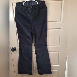 Old Navy Velvet Women's Black Wide Leg Pants